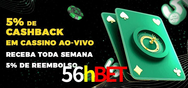 Promoções do cassino ao Vivo 56hbet